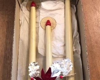 Vintage Noma 3 light "Halo Candolier" in original box - 22” tall