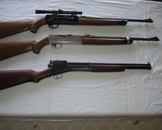 bottom crosman 1022, next chrome mod. 2200, with scope mod. 2200