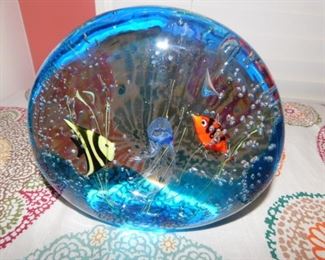 Murano Elio Raffaeli Fish sculpture signed