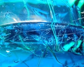 Murano Elio Raffaeli Fish sculpture signed