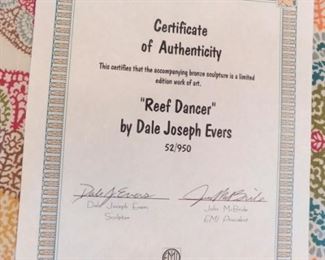 Reef Dancer Bronze sculpture by Dale Joseph Evers 52/950