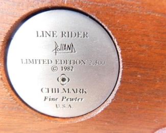 Line Rider Pewter sculpture by Polland Limited edition 2,500