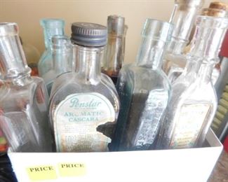 Vintage Medicine and Syrup bottles