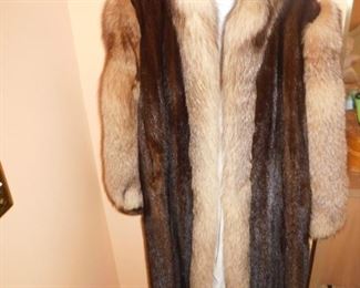 Mahogany Mink/Crystal Fox Fur Full Length