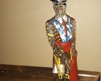 Matador Glass Liquor Bottle 6 1/2 inch