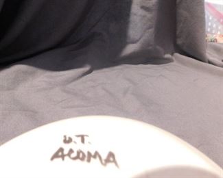 Signed Acoma pottery