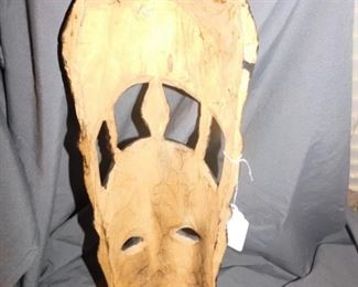 Hand-carved African mask modern