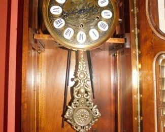 GAZO Oak clock handcrafted with Cartouch numbers