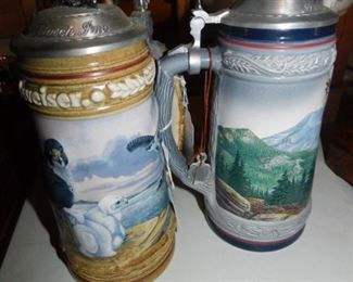 Budweiser steins