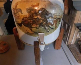 Hand-painted spigot dispenser