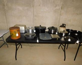 Cast iron pots and cookware