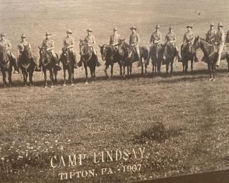 Antique (1907) framed military photograph