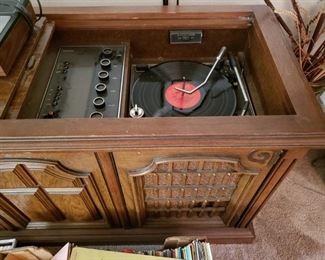 Vintage Console-Record Player