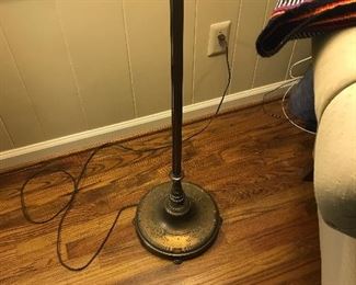 Heavy solid brass floor lamp