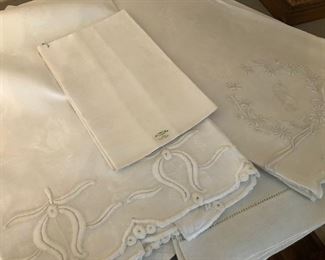 Fabulous selection of vintage linens. Many with beautiful monograms.