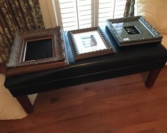 Just added black topped storage bench