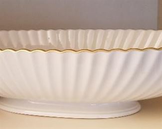 #28 - White bowl with gold rim - $24.50