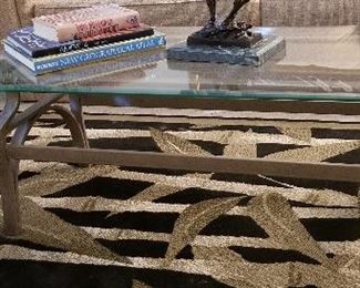 #36 - Glass Coffee table - $95 - Rug - $75