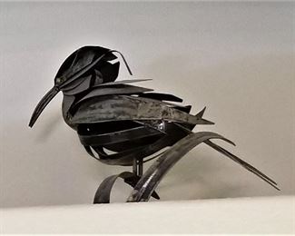 #49 - Metal bird sculpture - $24.50