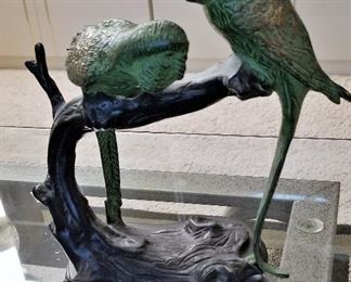 #50 - metal bird sculpture - $55