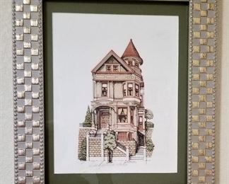 #64 Victorian house art - $18