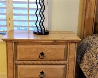 #17 - Night stand cabinet sold - $95 There is still one night stand left - Metal lamp still available - $45