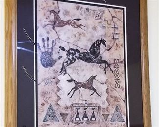 #75 - Primitive horse art - $175