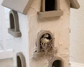 #86 - birdhouse (22-1/2 inches tall) - $22