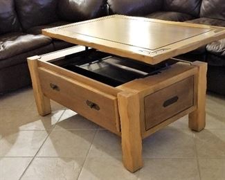 #4 -  Lift top table with storage - sold