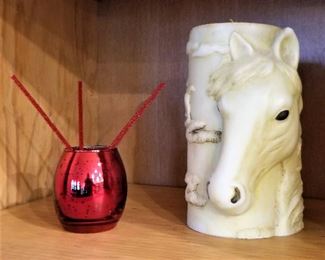 #105 Unique horse head candle never burned - $22