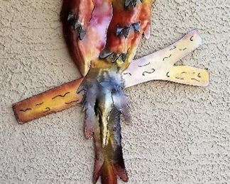 #109 Metal parrot for indoor or outdoor - $25 