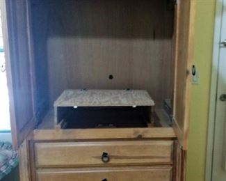 #11 - Armoire for lots of storage shows the inside view - $175. Lots of space inside and drawers.