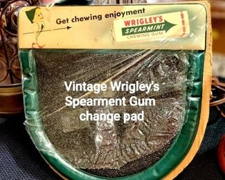 Vintage Wrigley's Spearmint Gum Change Pad 