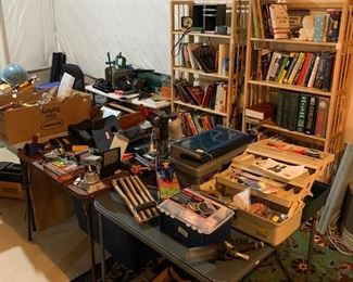 books, fishing items and more tools