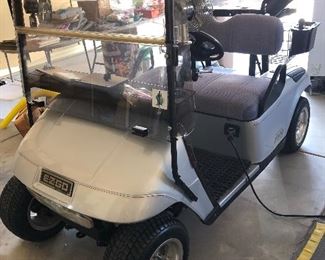 Ride VIP in this EZ GO golf mobile!