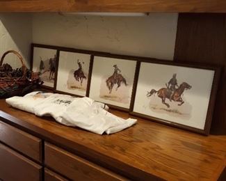 Framed set of Russel prints