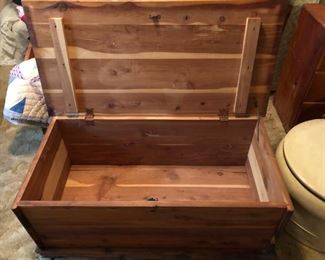 Old all-cedar chest