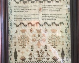 1827 Sampler in good condition and beautifully hand made