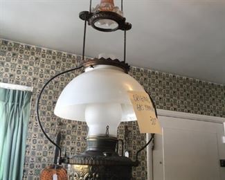 Oil chandelier original - has not been converted