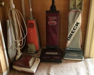 Vacuums (4) Hoover and Oreck