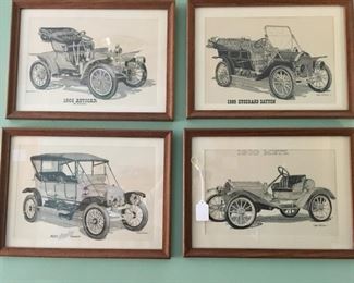 Old auto prints