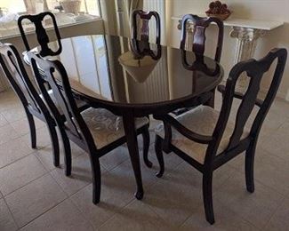 DINING RM TABLE 6 CHAIRS