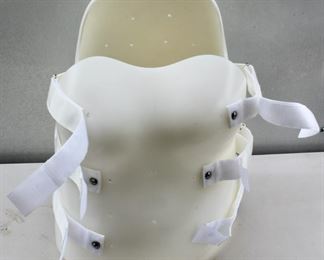 Orthopedic hard plastic clamshell back brace