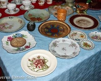 Tables of Vintage Ceramics and Glassware