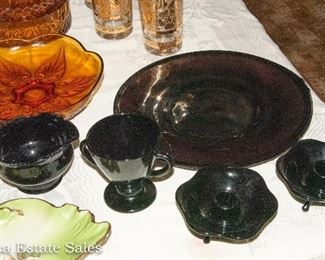 Tables of Vintage Ceramics and Glassware