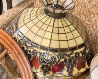 Faux Leaded Glass Shade