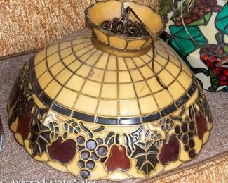 Faux Leaded Glass Shade