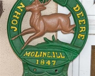 John Deere Cast Iron Sign
