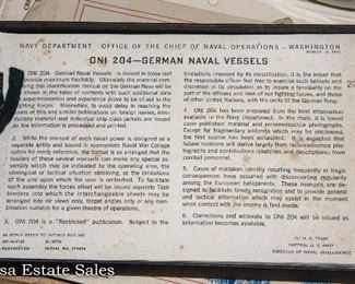 World War II Training Manual - GERMAN NAVAL VESSELS