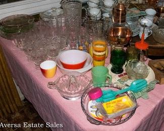 Tables of Vintage Kitchenware